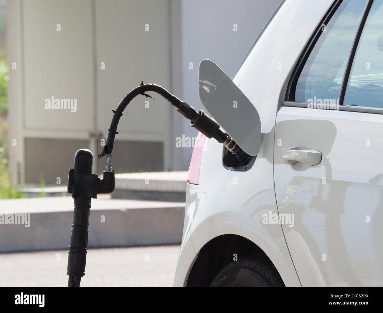 LPG gas filling stations and cars Stock Photo Alamy