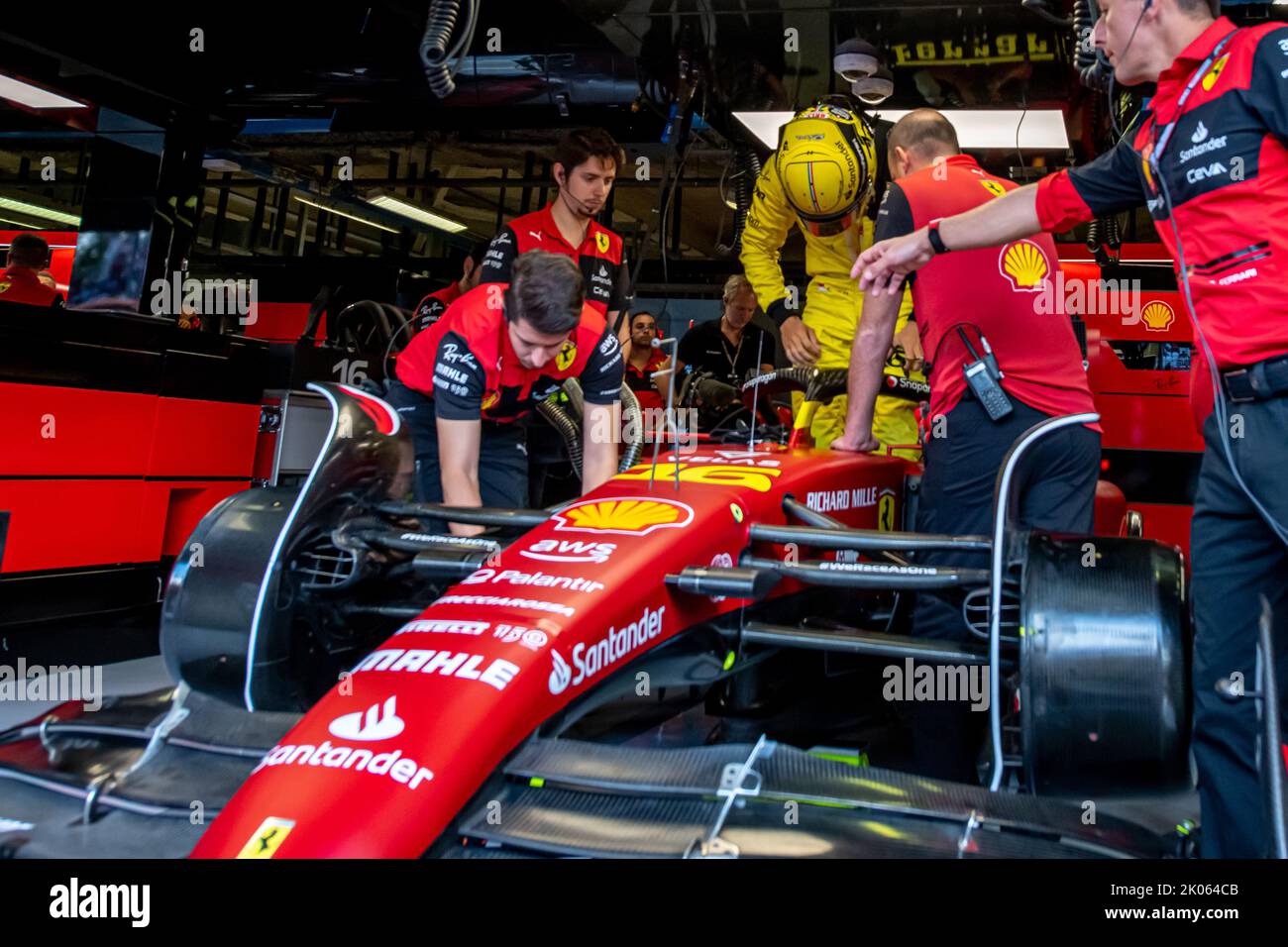 Monza, Italy, 09th Sep 2022, Charles Leclerc, from Monaco competes for Scuderia Ferrari