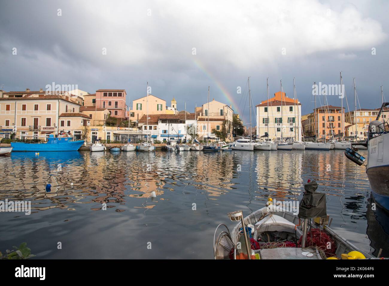 Arcobaleno a Cala Gavetta, La Maddalena, Sardegna Stock Photo