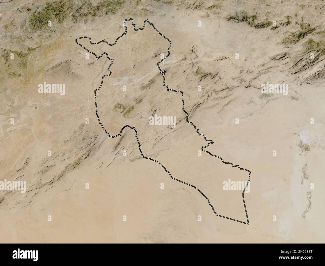 Djelfa, province of Algeria. Low resolution satellite map Stock Photo ...