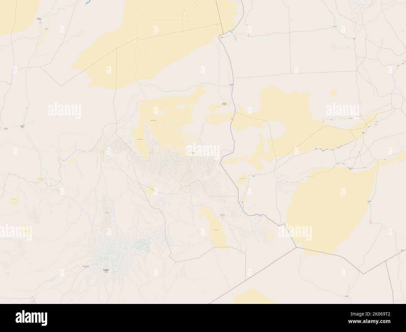 Illizi, province of Algeria. Open Street Map Stock Photo Alamy