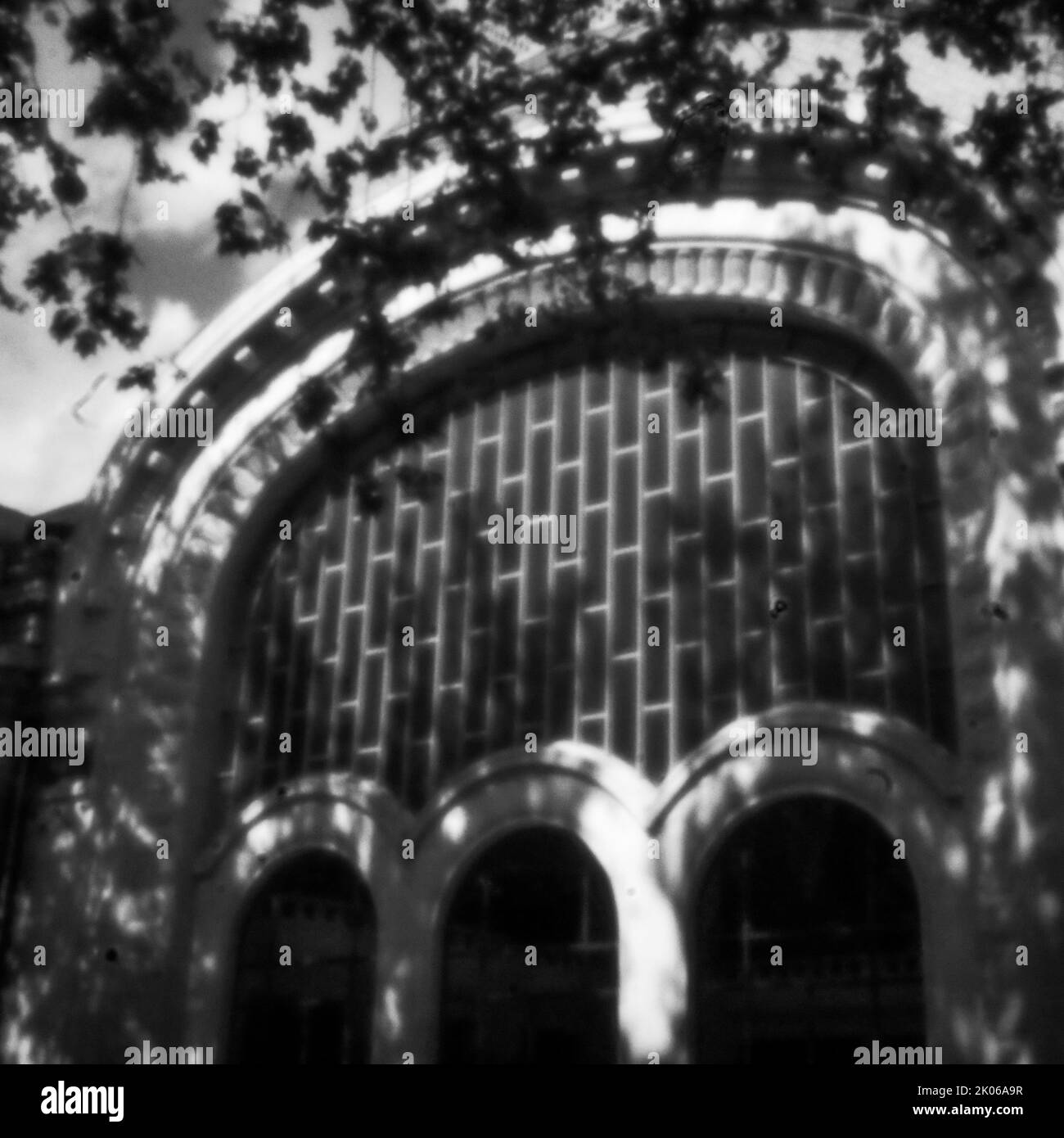 The Hall of Springs, vintage look view, Vichy, Allier, AURA Region