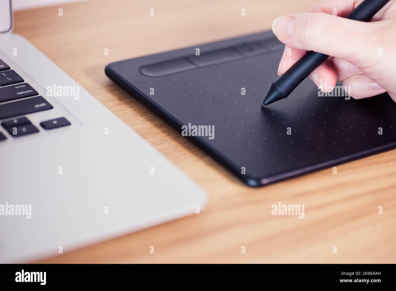 Graphic Tablet used for graphic design and illustration Stock Photo Alamy