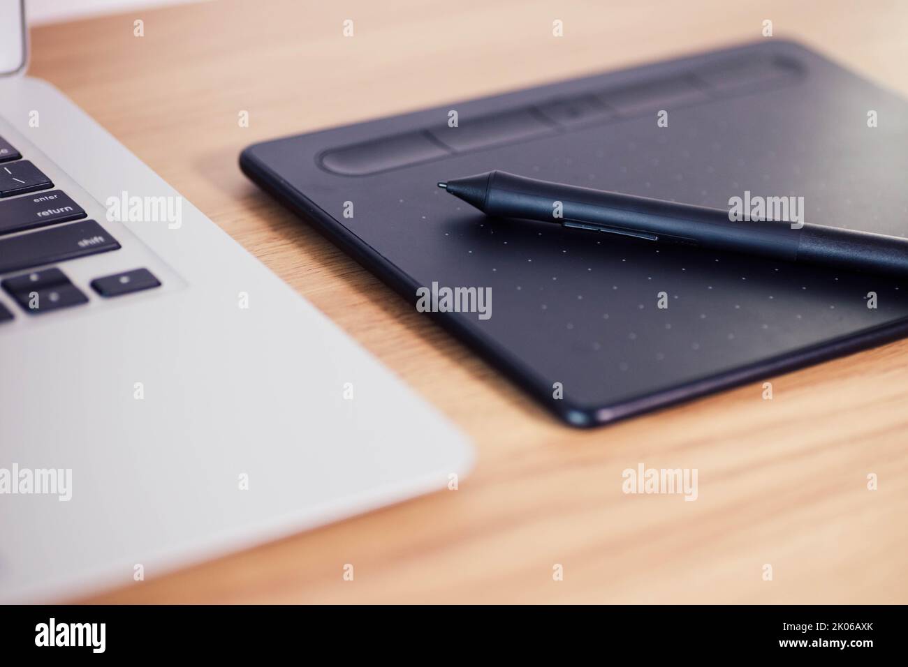 Graphic Tablet used for graphic design and illustration Stock Photo - Alamy