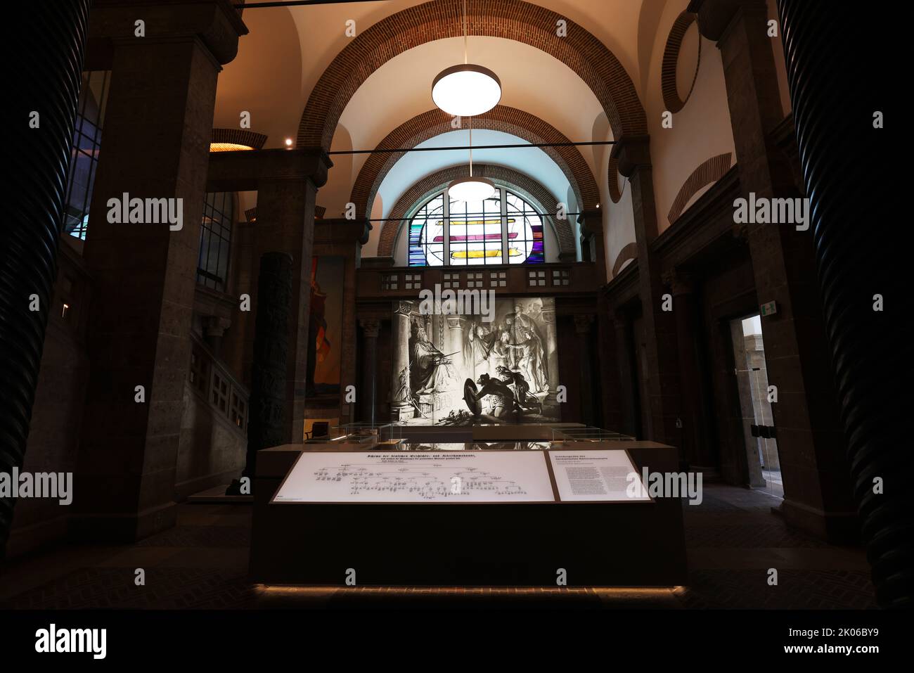 Nürnberg, Nürnberg Museum, Kunst, Gewölbe, Germanisches Nationalmuseum oder Deutsches Museum in der Innenstadt oder Altstadt von Nuernberg, Bayern Stock Photo