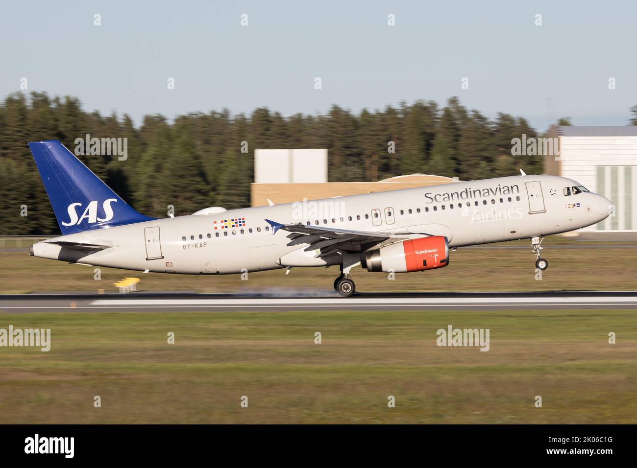 Airbus A320 Of SAS Scandinavian Airlines Landing In Oslo In Nice 