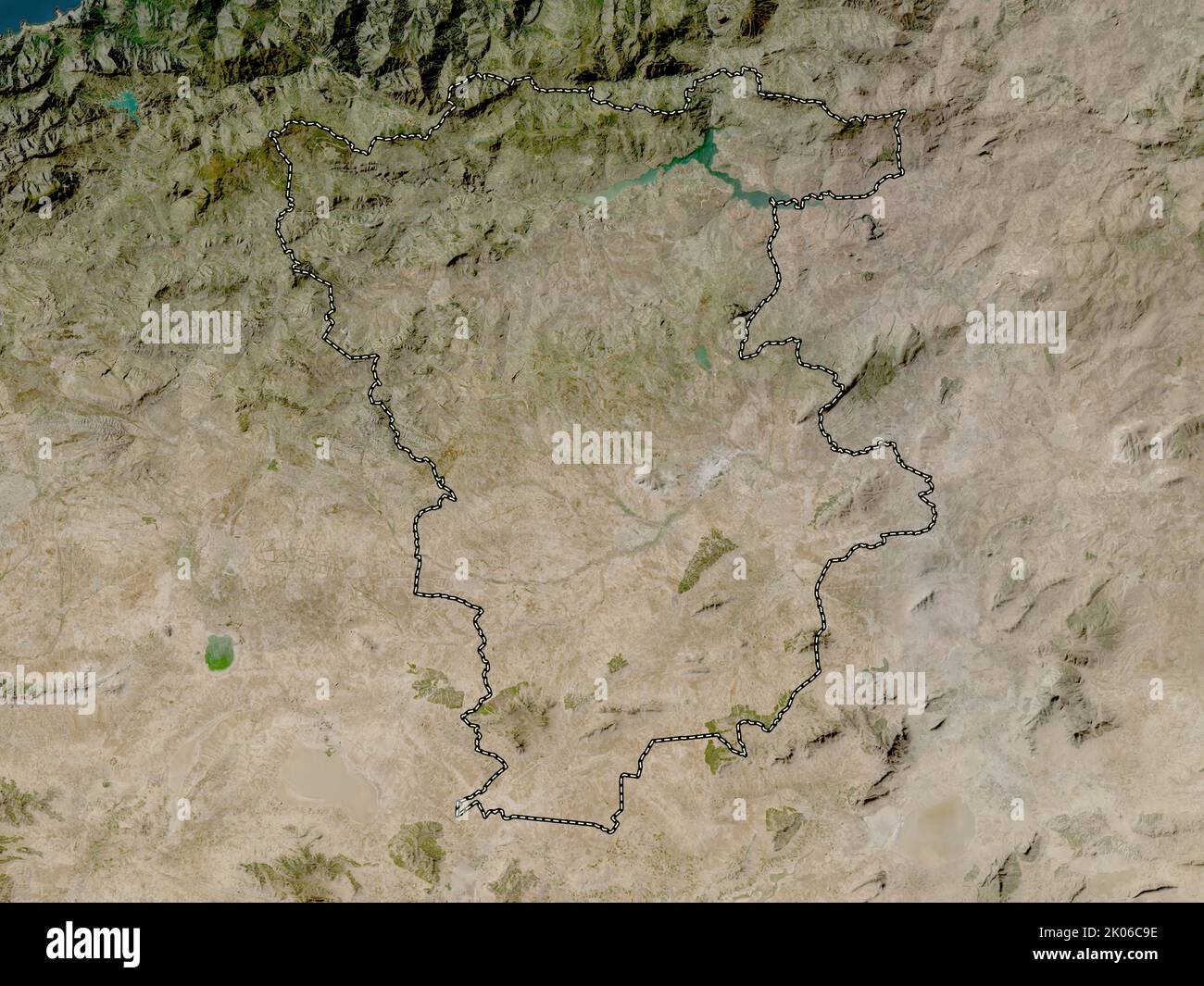 Mila, province of Algeria. Low resolution satellite map Stock Photo Alamy