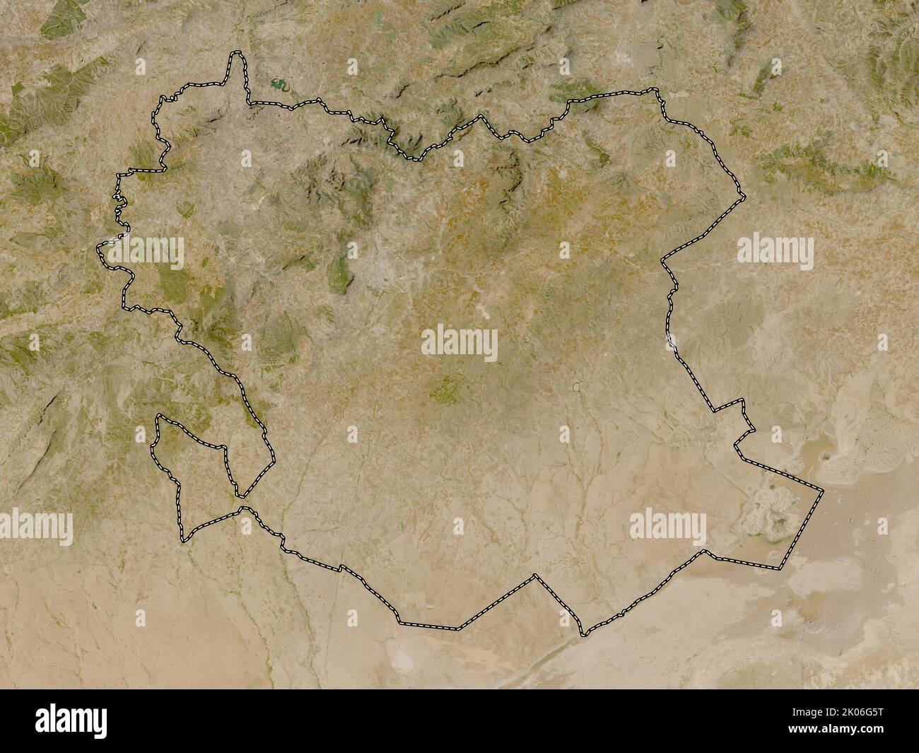 Saida, province of Algeria. Low resolution satellite map Stock Photo ...