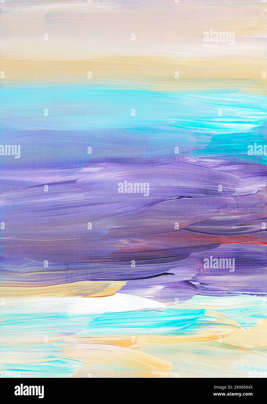 Abstract art colorful background. Hand drawn oil painting. Yellow