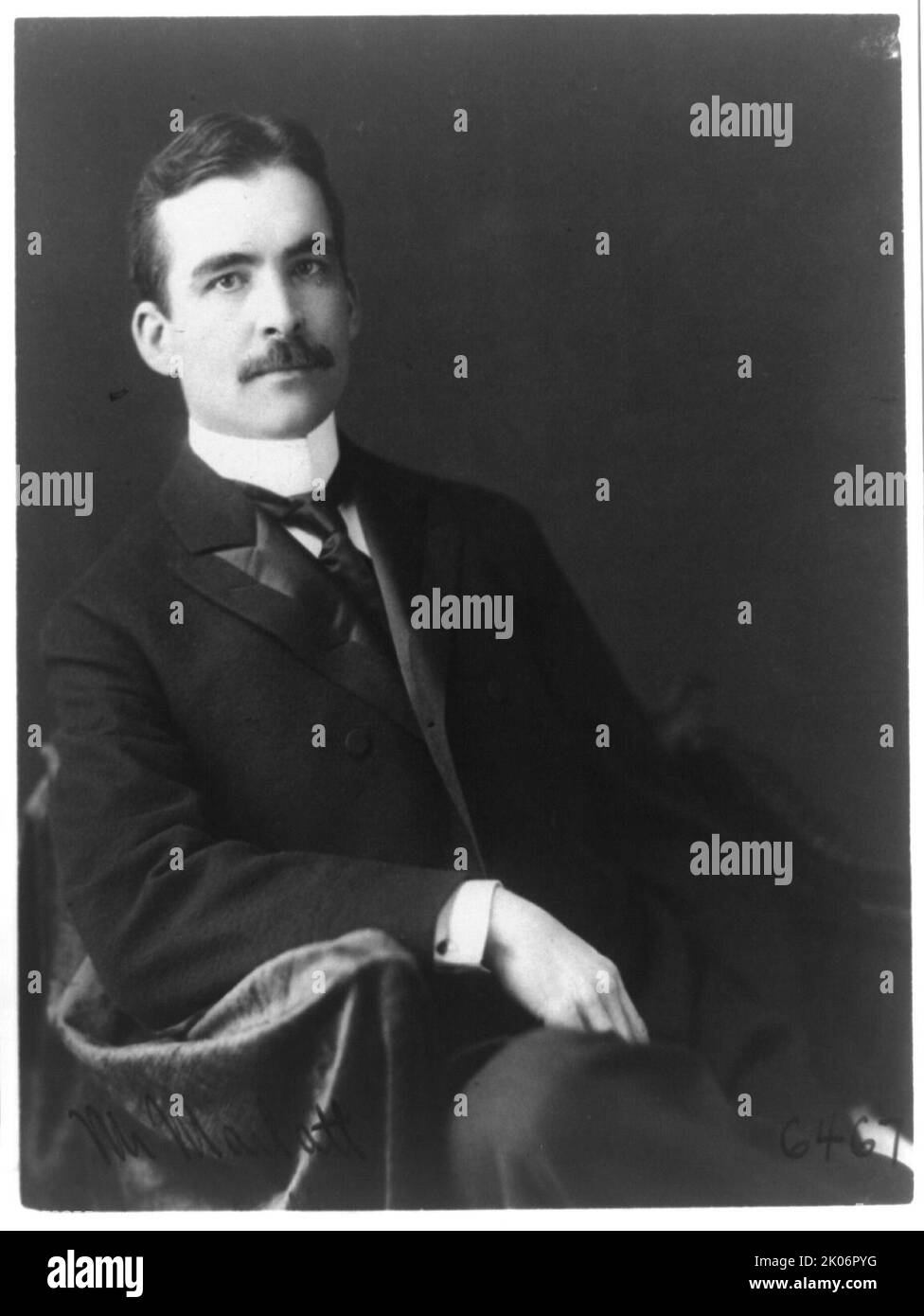 Charles L Marlatt three quarter - Charles L Marlatt Three Quarter Length Portrait Seated Facing Slightly Right Between 1890 And 1910 Entomologist Introduced The Ladybird Chilocorus Similis Into The United States To Control The San Jose Scale Insect 2K06PYG 