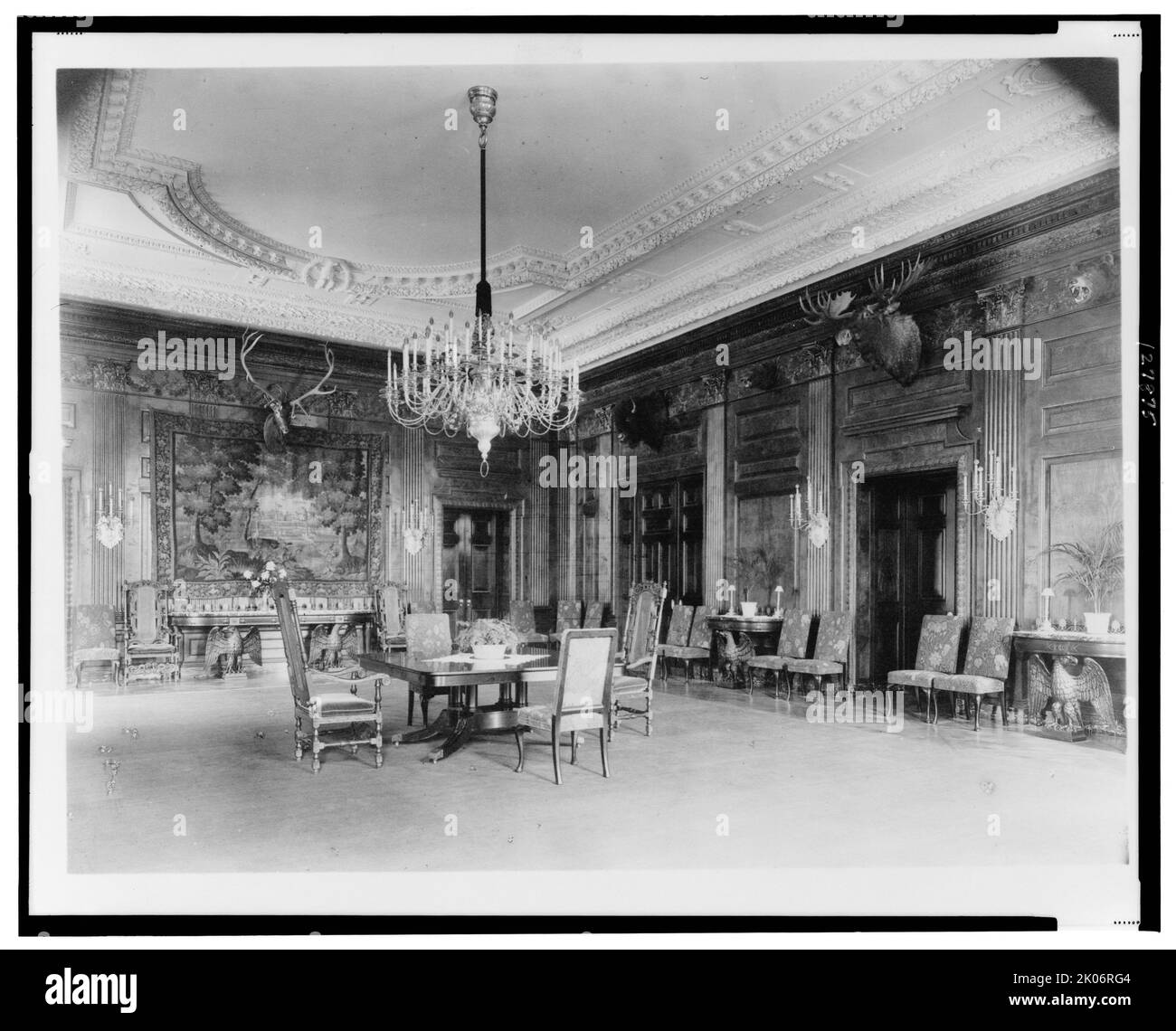 Dining(?) room in the White House, Washington, D.C., between 1889 and