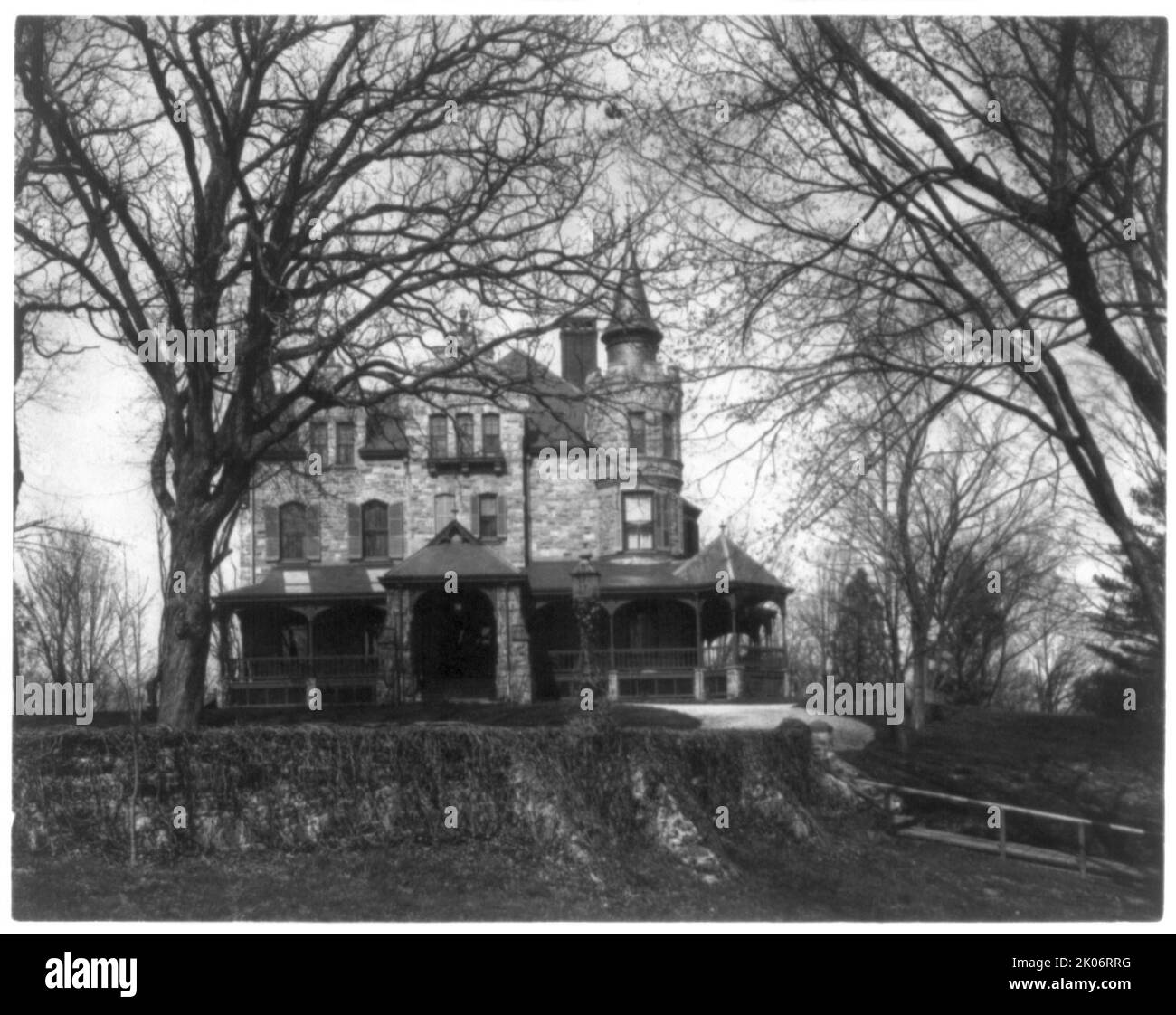 Calumet, the home of Mrs. John A. Logan, between 13th and 14th and Clifton and Belmont Streets, near Barber Mansion, Belmont - originally Horatio Stone House, c1900. Stock Photo