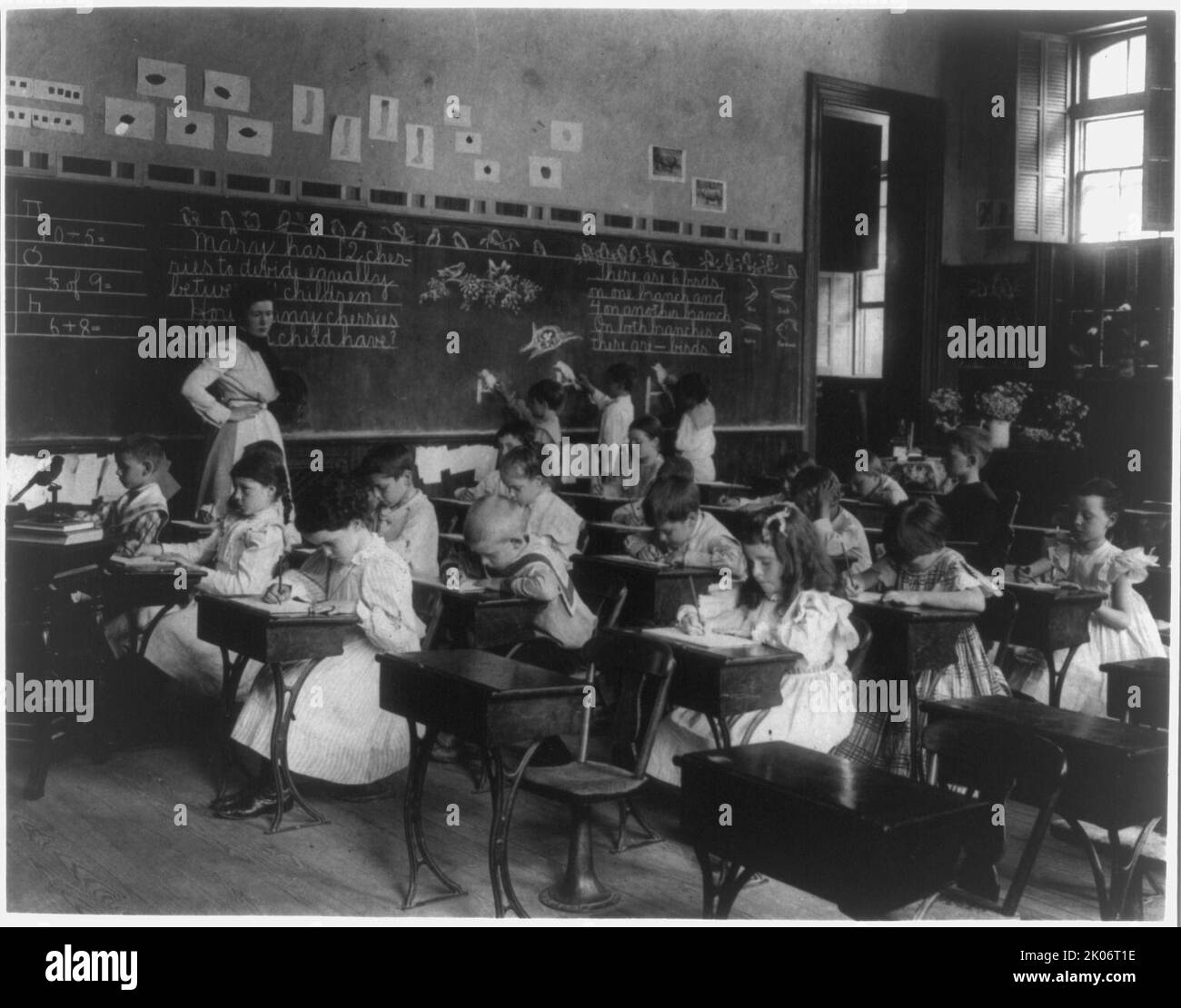 Washington, D.C., Fifth division grade school, (1899?). Stock Photo
