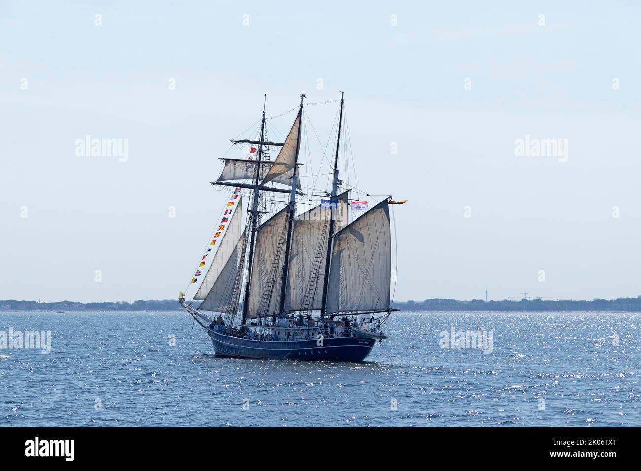 sailing ship, Baltic sea, Hanse Sail, Warnemünde, Rostock, Mecklenburg-West Pomerania, Germany Stock Photo