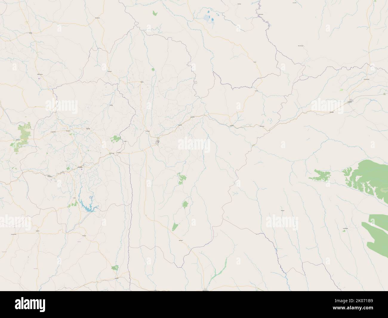 Bie, province of Angola. Open Street Map Stock Photo - Alamy