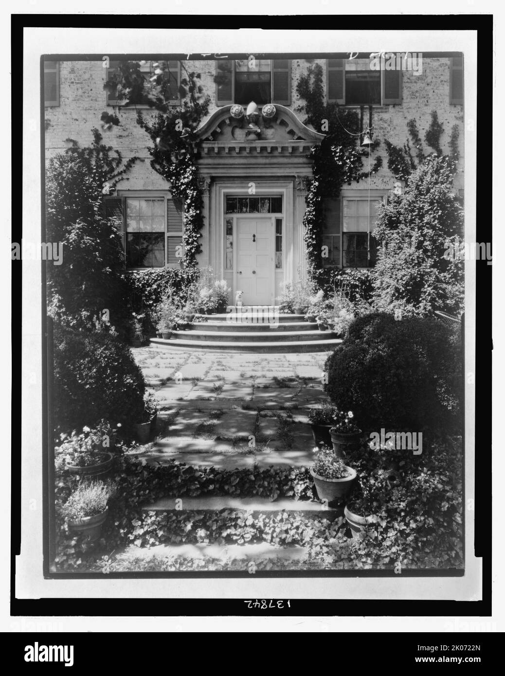 &quot;Chatham,&quot; Colonel Daniel Bradford Devore house, 120 Chatham Lane, Fredericksburg, Stafford County, Virginia, (1927?). Stock Photo