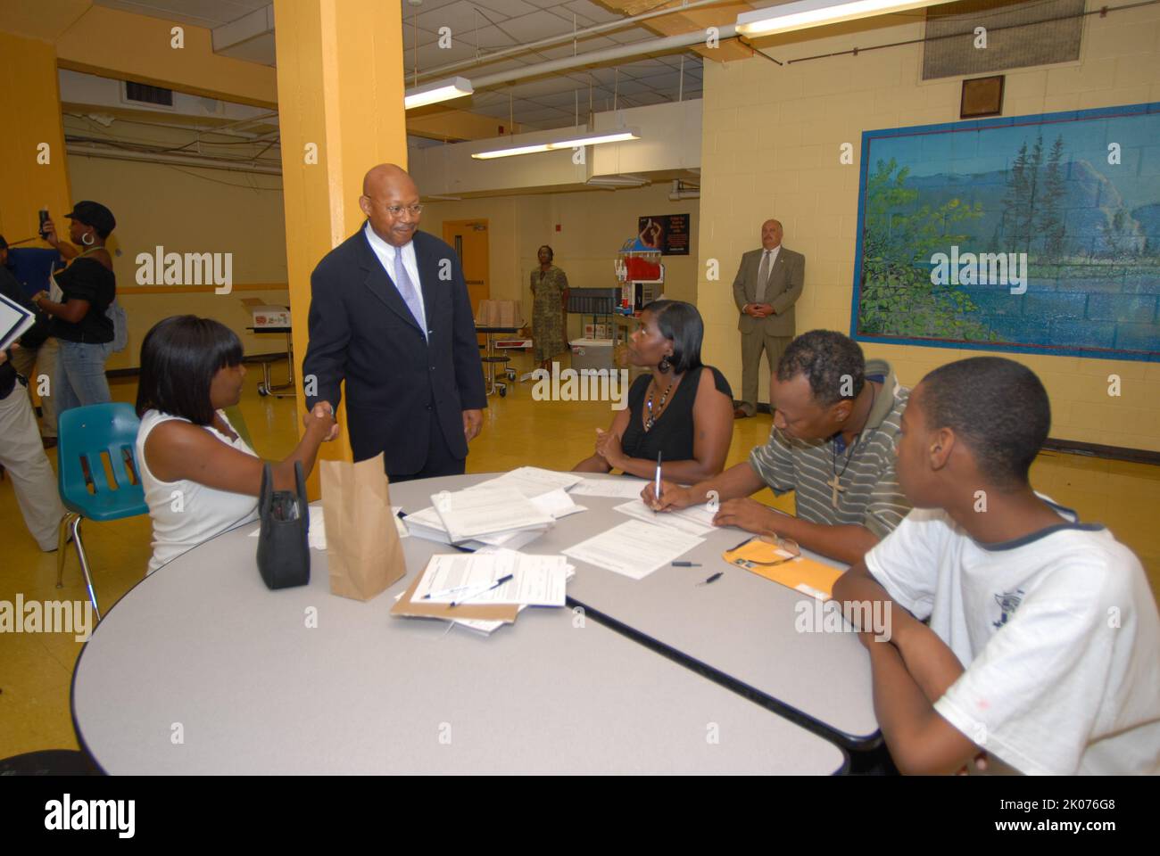 HUD Secretary Alphonso Jackson and Education Secretary Margaret
