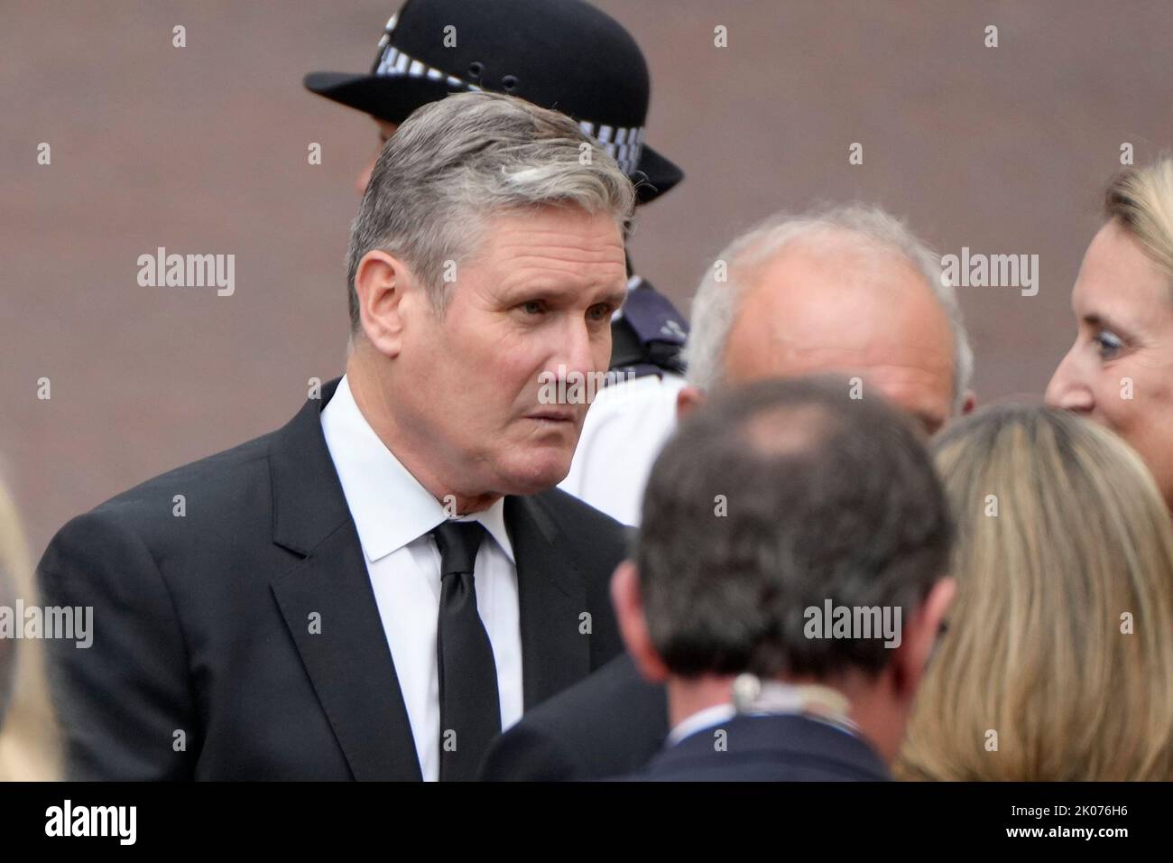 Labour Party leader Keir Starmer leaves the Accession Council ceremony at St James's Palace, London, where King Charles III is formally proclaimed monarch. Charles automatically became King on the death of his mother, but the Accession Council, attended by Privy Councillors, confirms his role. Picture date: Saturday September 10, 2022. Stock Photo