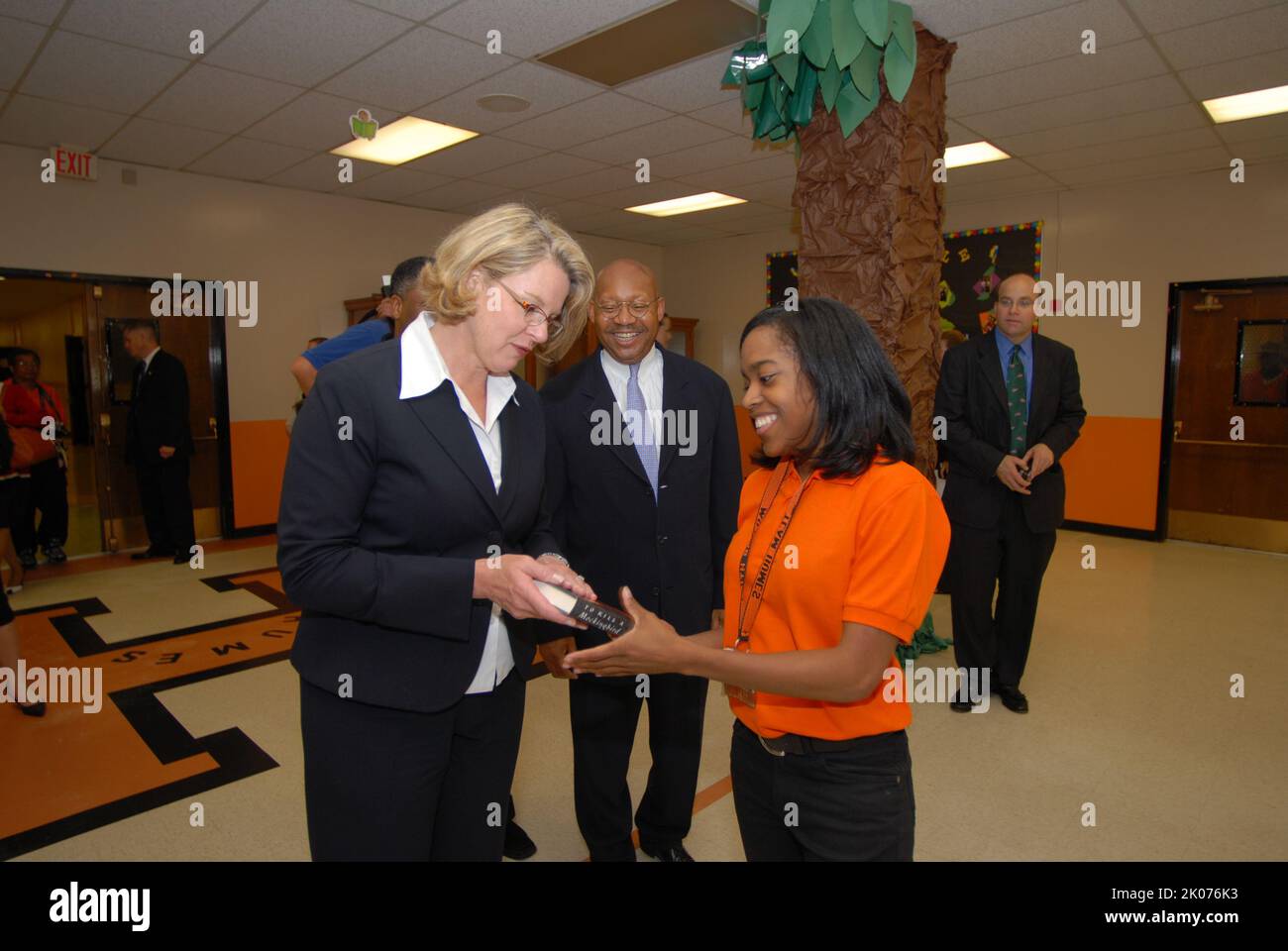 HUD Secretary Alphonso Jackson and Education Secretary Margaret
