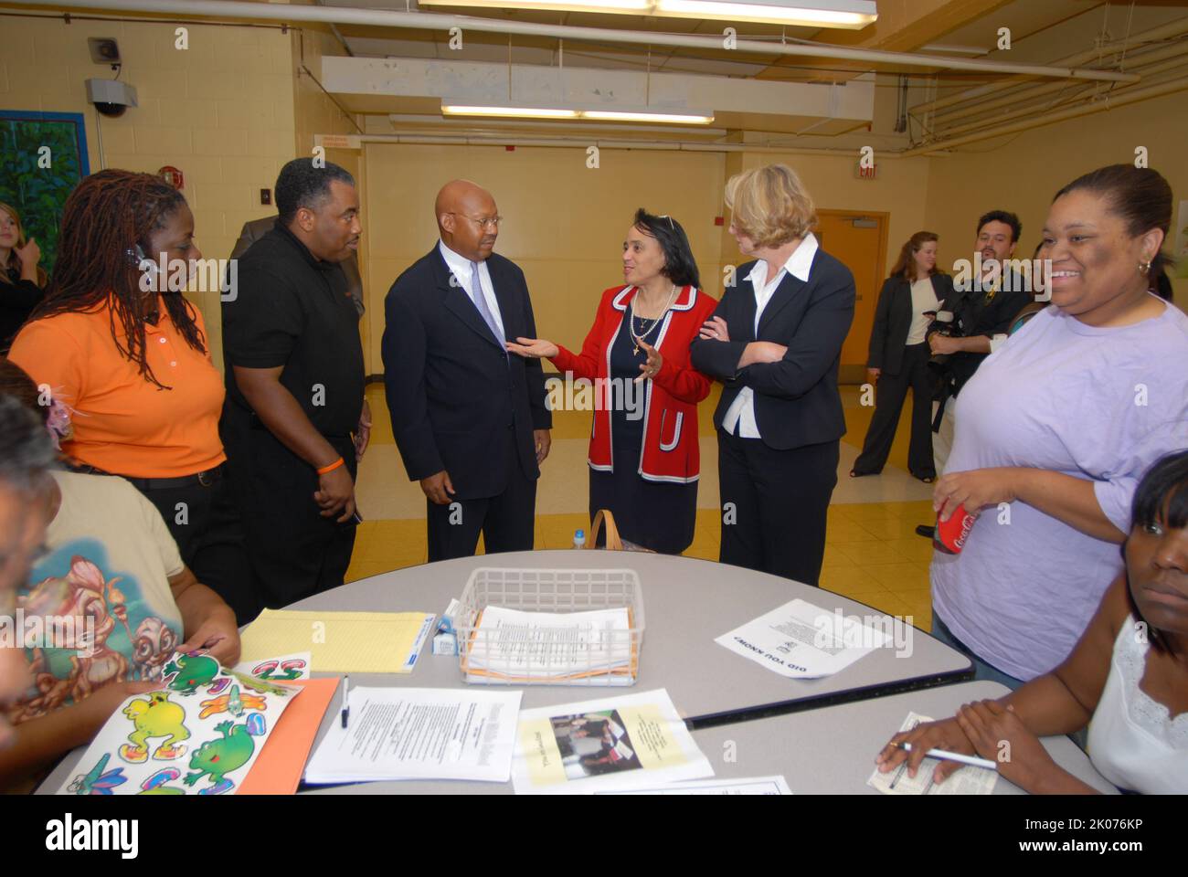 HUD Secretary Alphonso Jackson and Education Secretary Margaret