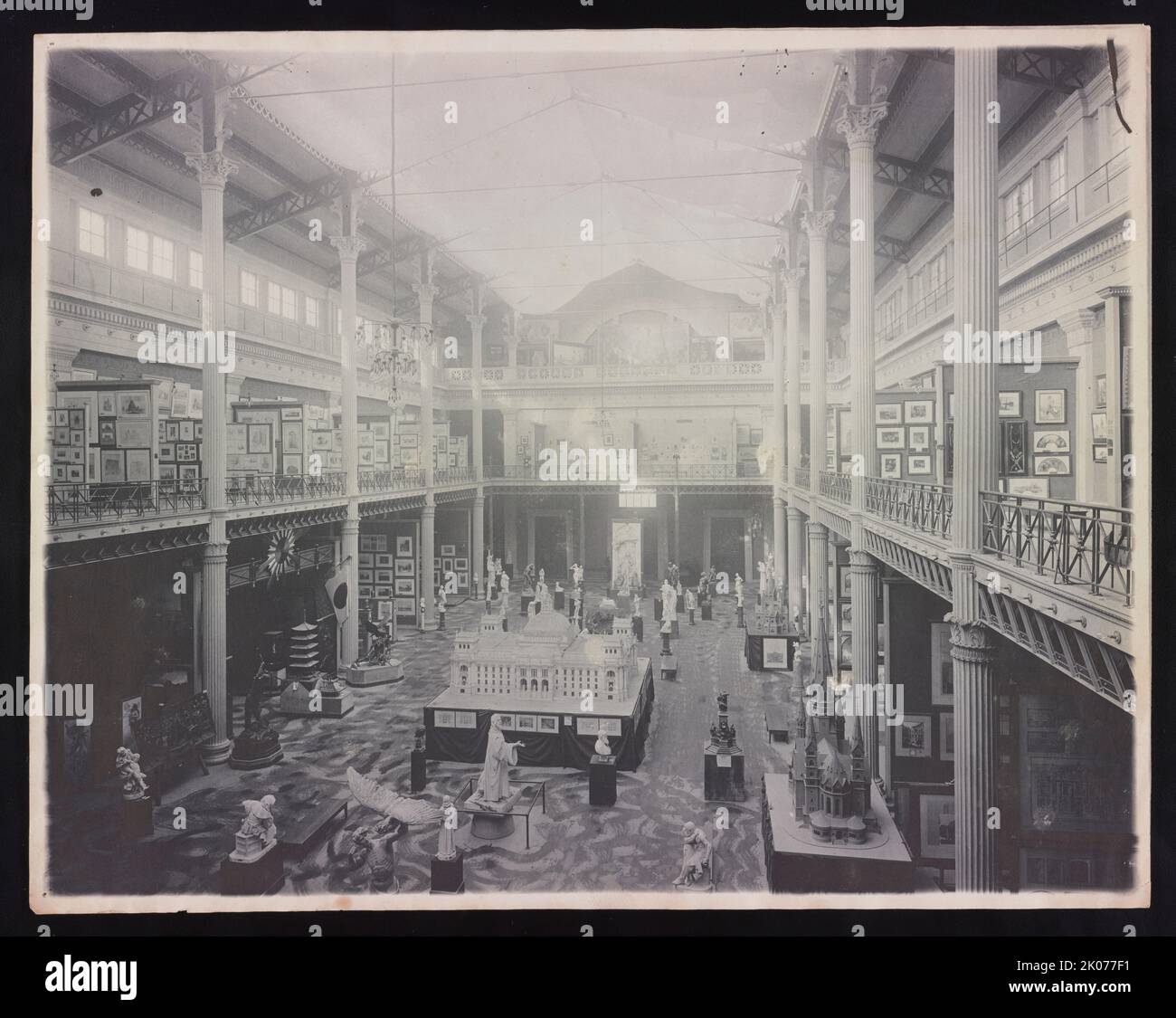 World's Columbian Exposition 1893. Photograph shows the the art gallery
