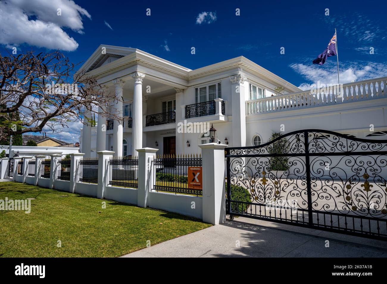 Gold Coast, Queensland, Australia White House replica building Stock