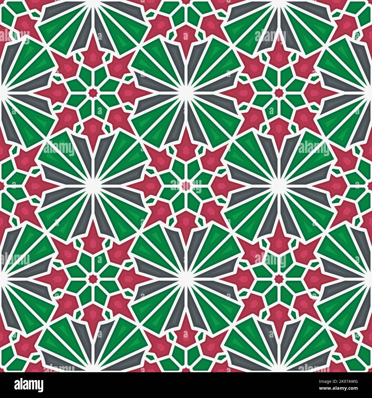 Islamic geometric seamless vector pattern Stock Photo - Alamy