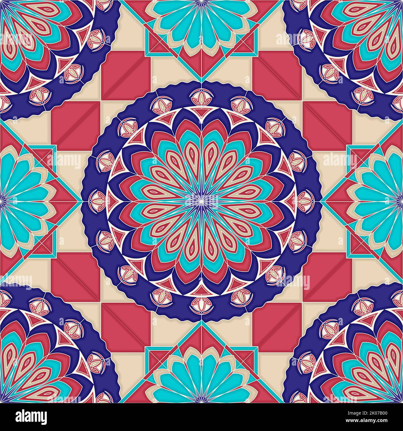 Qatar Patterns Islamic geometric seamless vector pattern Stock Photo - Alamy