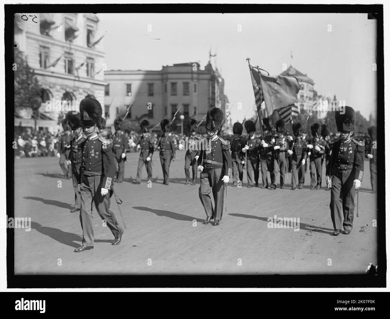Parade On Pennsylvania Ave - Marching Band, between 1910 and 1921. Stock Photo