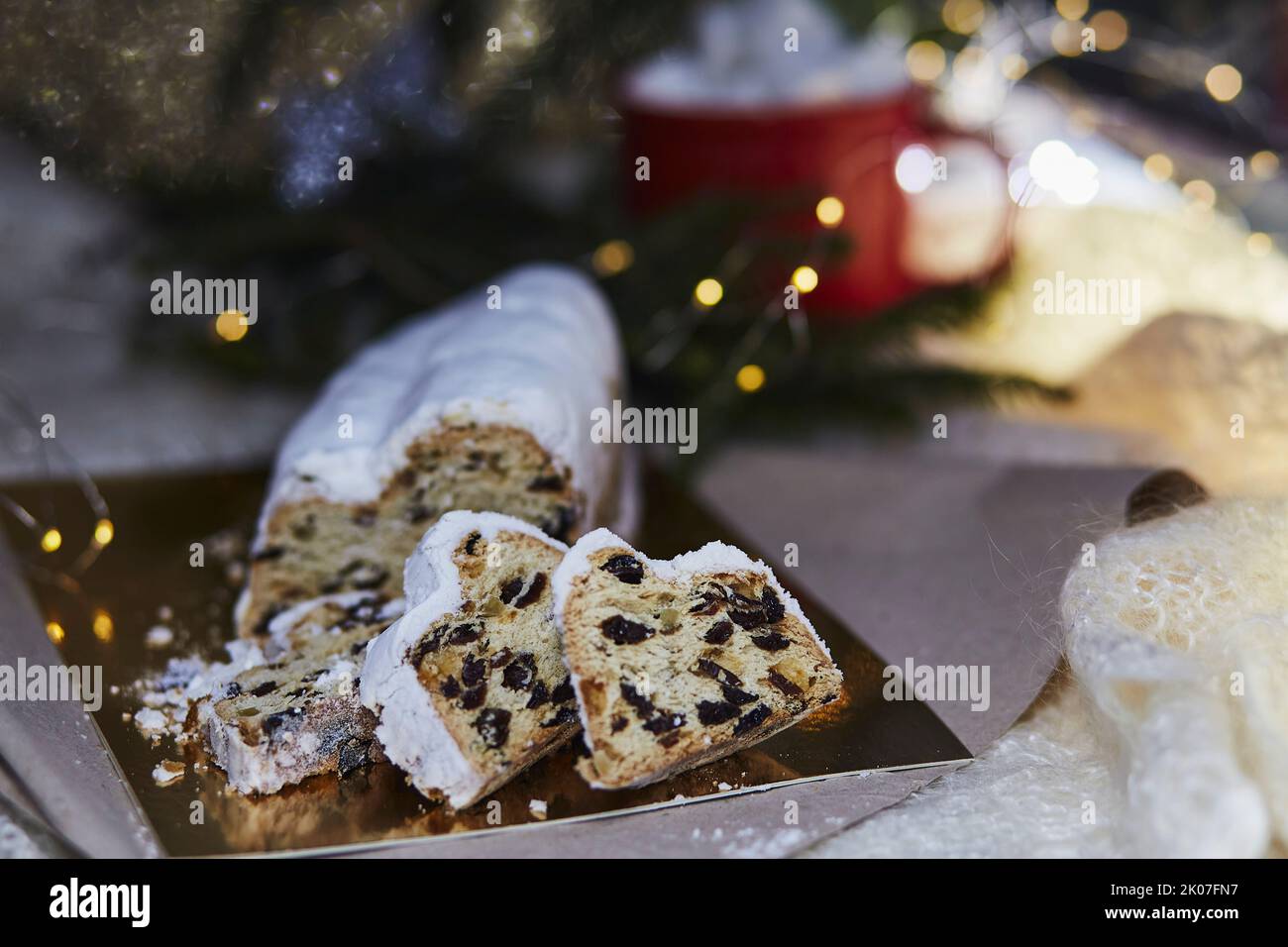 Traditional Christmas stollen, Christstollen - classic Christmas yeast ...