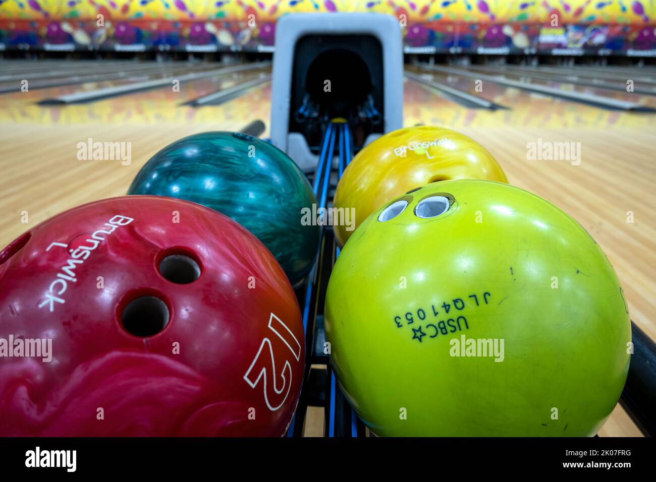 Qatar bowling Center Stock Photo Alamy