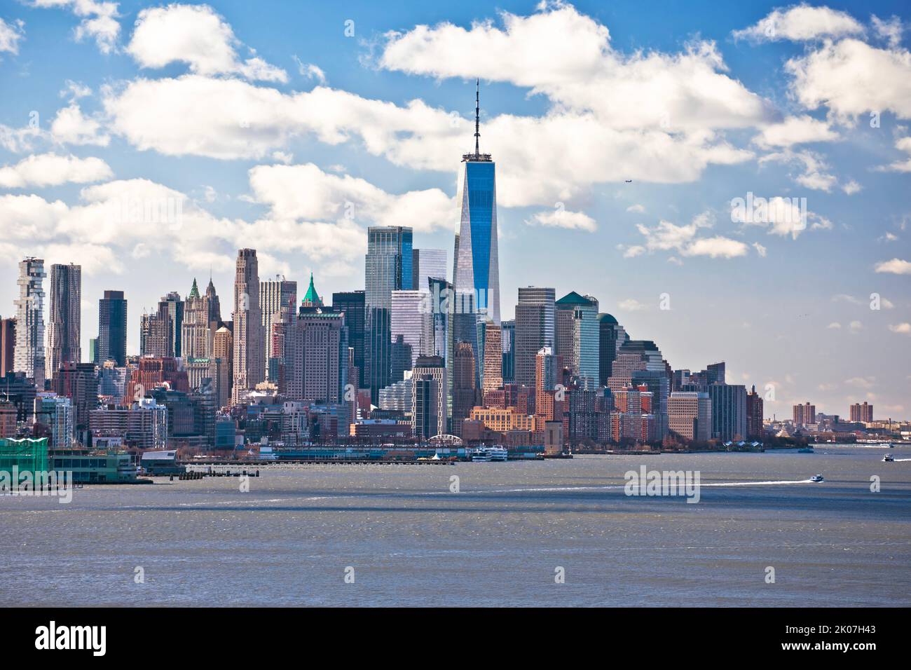 New York City epic downtown skyline view, USA Stock Photo Alamy