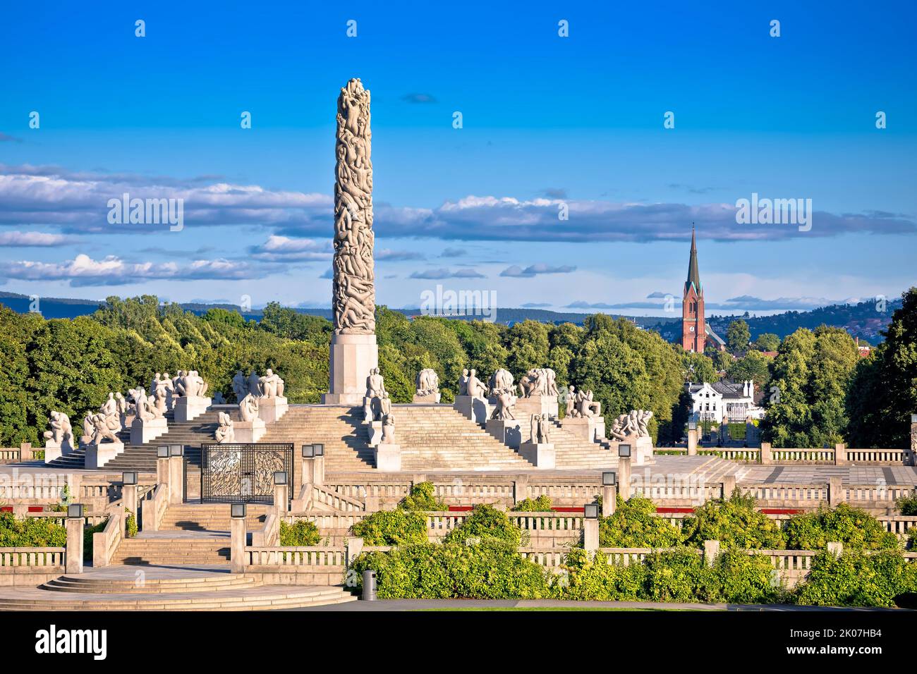 The Vigeland Park In Oslo Scenic View Capital Of Norway Stock Photo The Vigeland Park In Oslo Scenic View Capital Of Norway Stock Photo