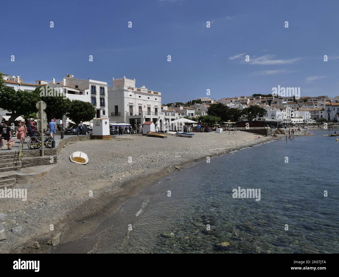 Cadaques beach on the northern Costa Brava, Cadaques, Catalonia, Spain ...