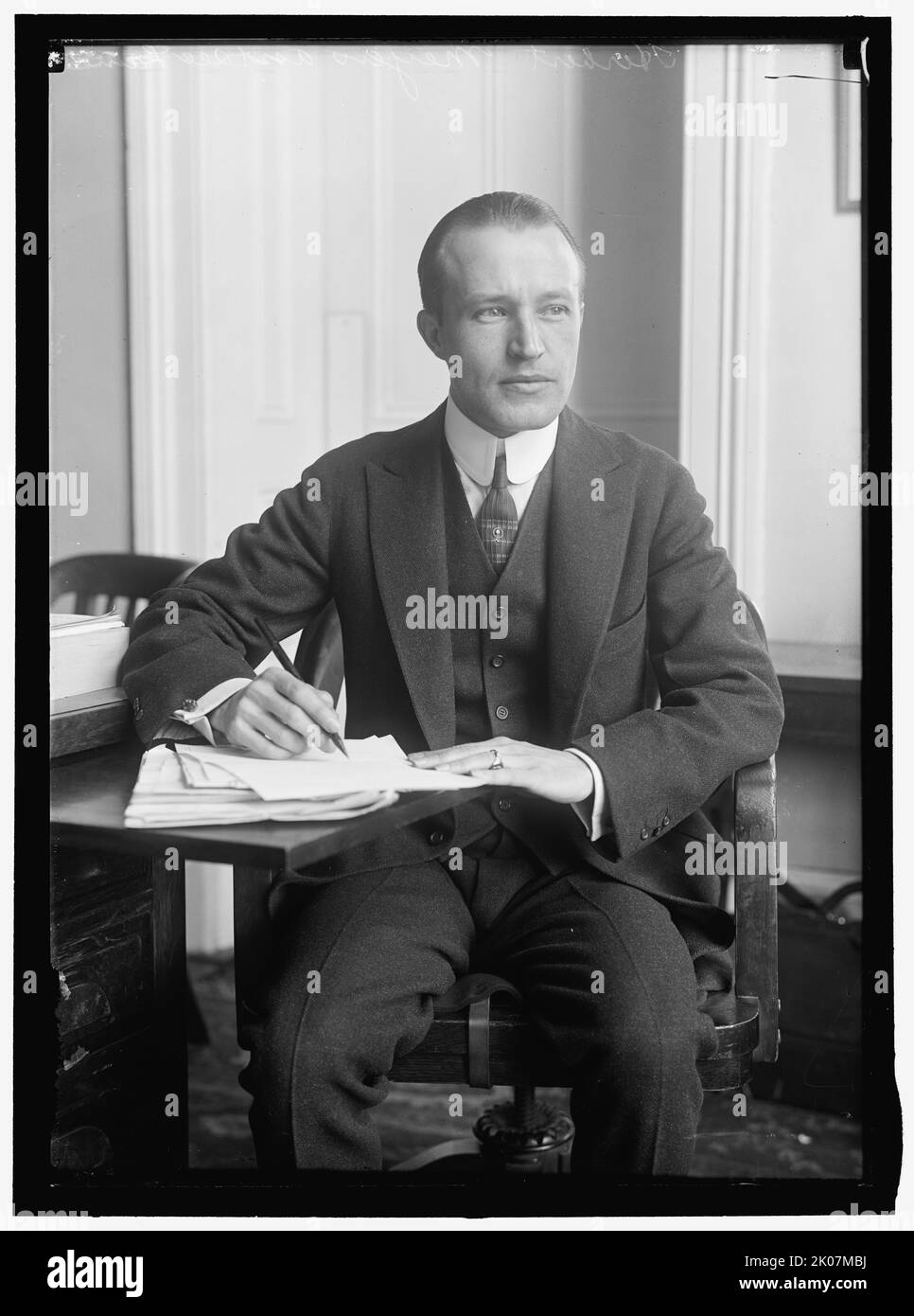 Herbert Meyers, Assistant to Secretary Lane, between 1913 and 1917. Stock Photo