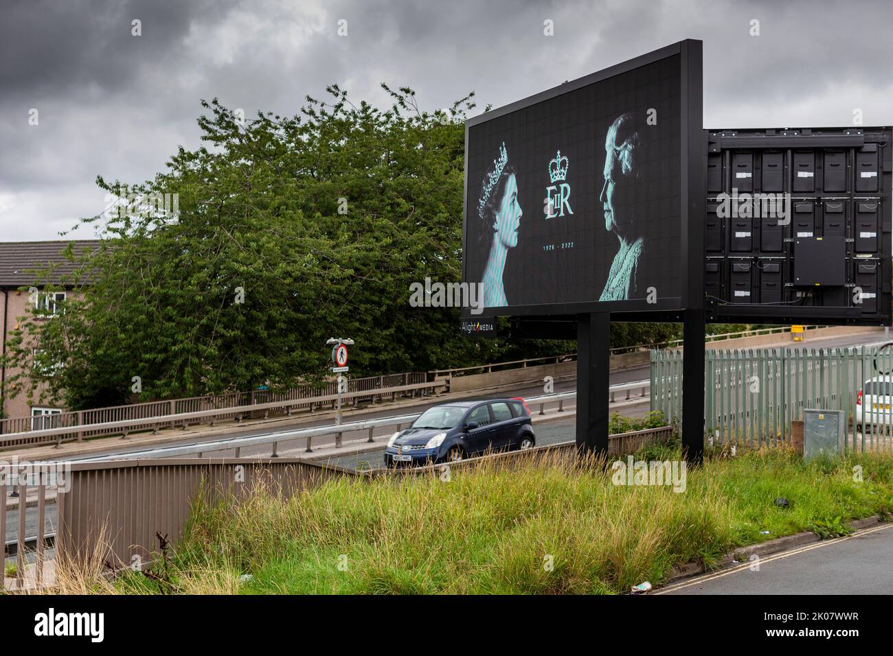 Halifax, West Yorkshire, 10th September 2022 A digital media