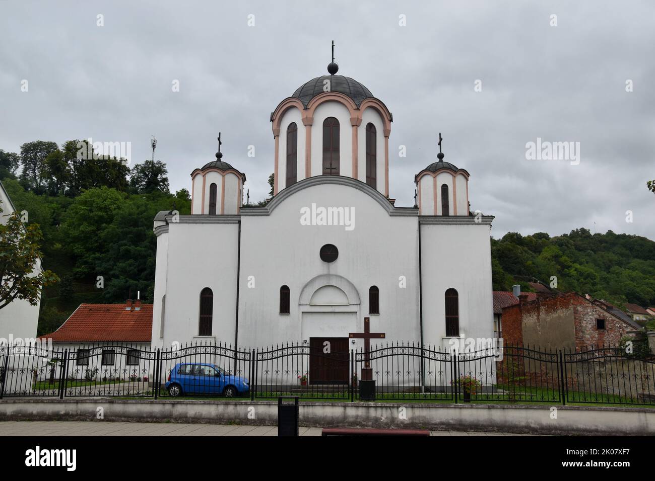 Požega (Slavonska Požega) in Western Slavonia, Croatia: the new Serbian Orthodox Church Stock Photo