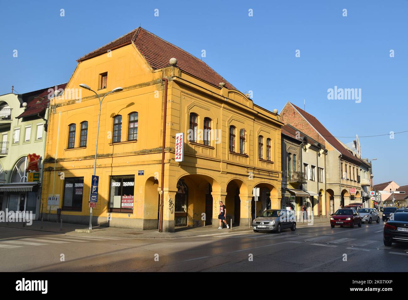 the baroque town of Vinkovci in Eastern Croatia, Slavonia Stock Photo