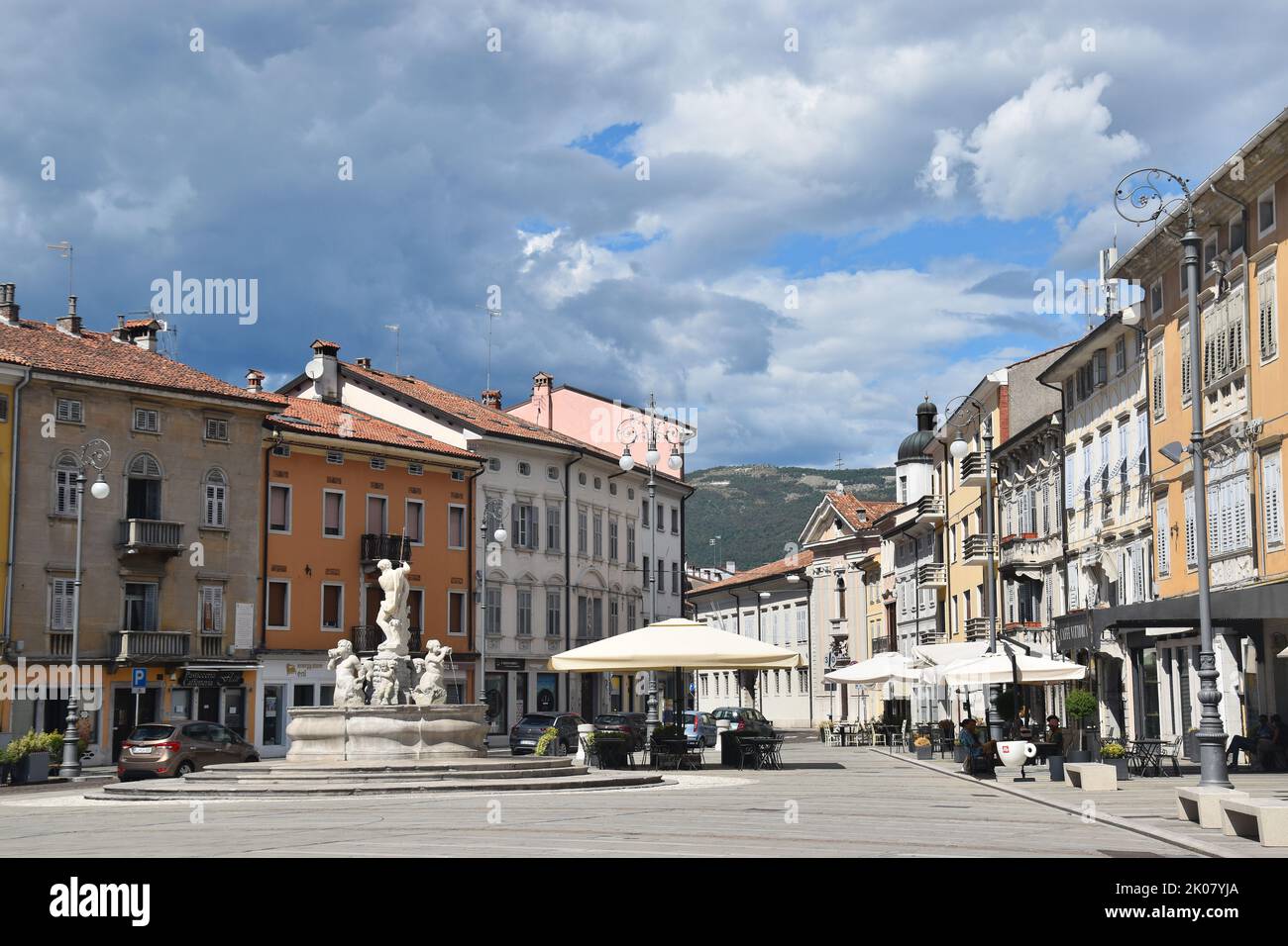 The center of Gorizia, Italy. Border town with Nova Gorica/Slovenia Stock Photo