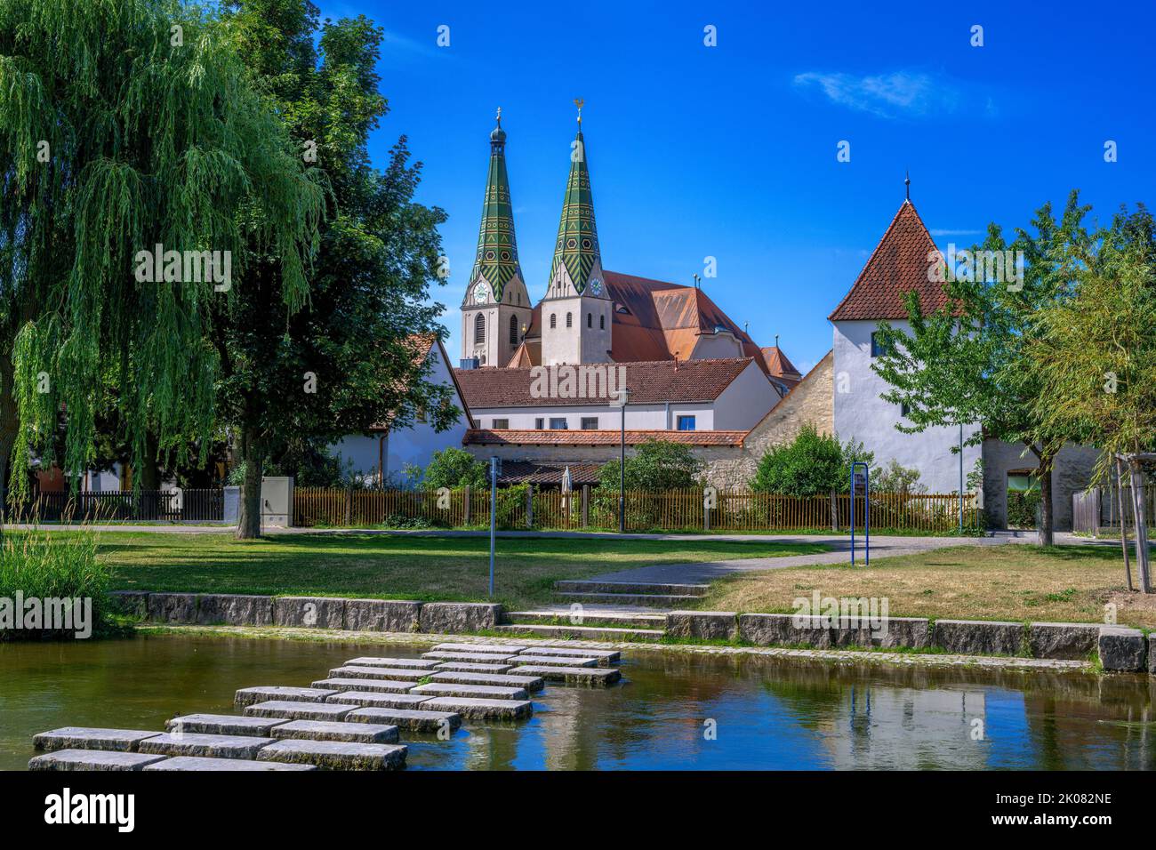 Historic church of Beilngries (Bavaria, Germany) Stock Photo