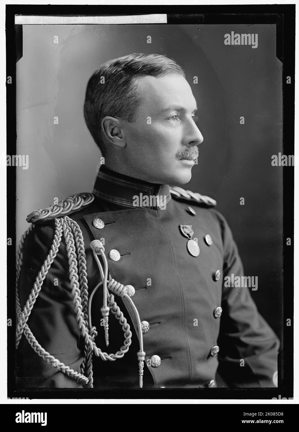 Major W. Lassiter, between 1913 and 1918. US Army officer William Lassiter fought in the Spanish-American War, Occupation of Veracruz, World War I, and the Occupation of the Rhineland. Stock Photo