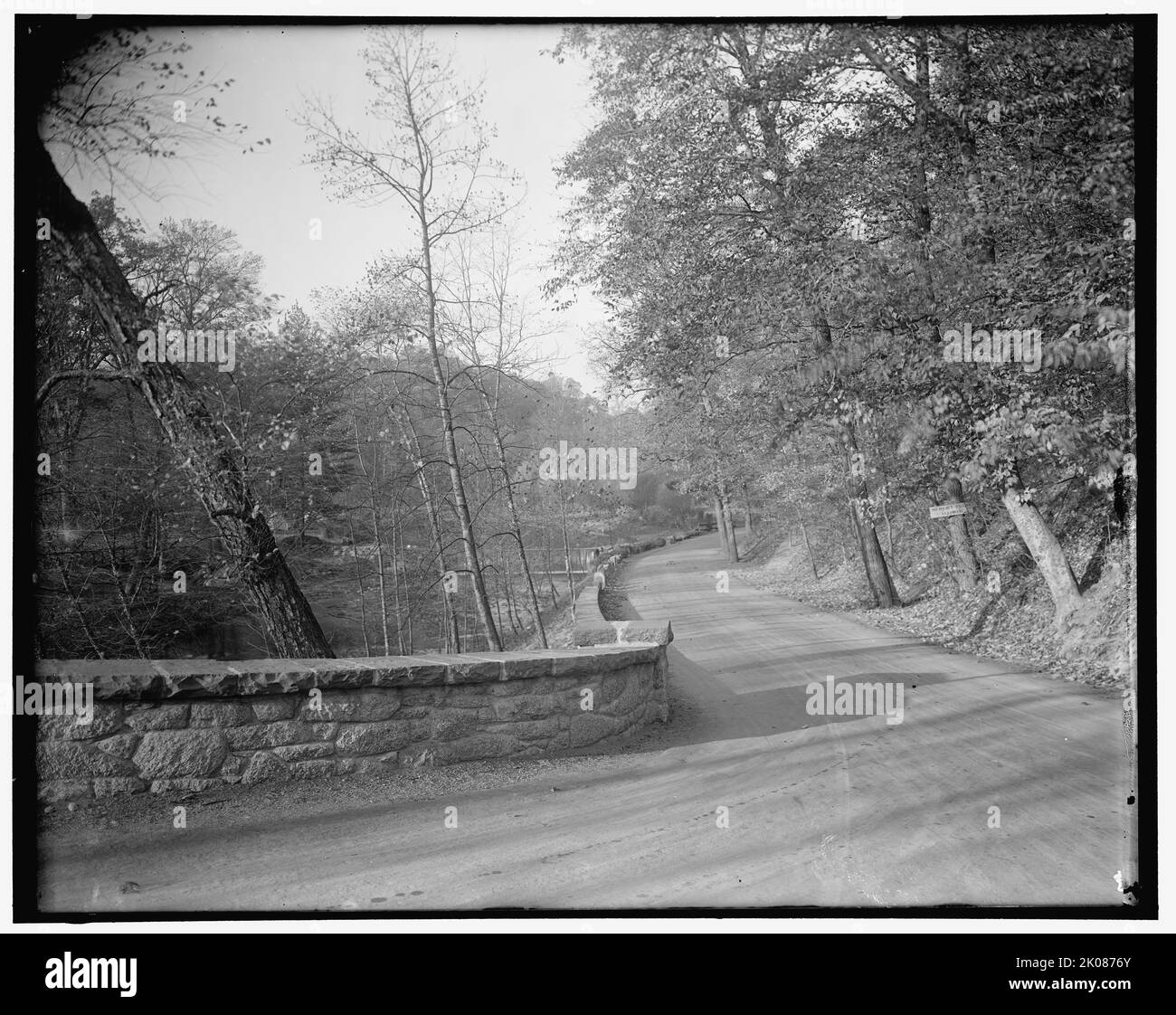 Rock Creek Park scenes, between 1910 and 1920. Urban park in Washington, D.C., created by an Act of Congress in 1890. Stock Photo