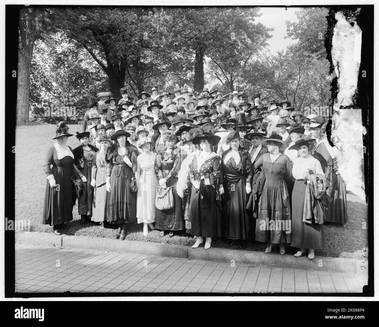 Woman's Liberty Loan Committee, between 1910 and 1920. First World War, USA. 'Dr. Anna Howard Shaw and Mrs. William G. McAdoo near right'. Shaw was a doctor, a leader of the women's suffrage movement, and one of the first ordained female Methodist ministers in the United States. Writer and acitivist Eleanor Wilson McAdoo was a daughter of US president Woodrow Wilson. Stock Photo