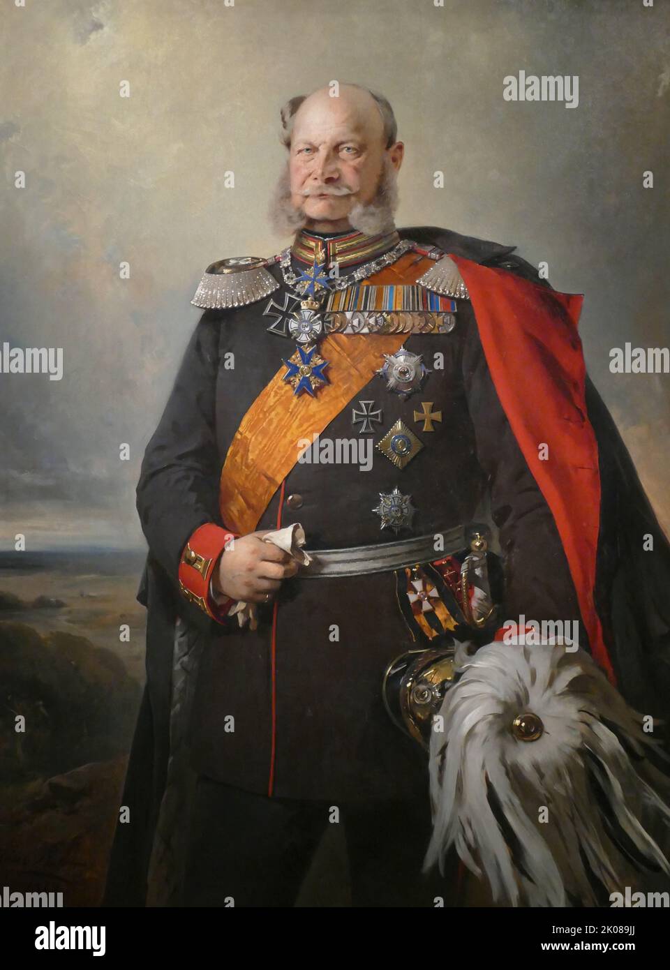 William I in dress uniform, painting by Paul Bulow, 1879. William I or