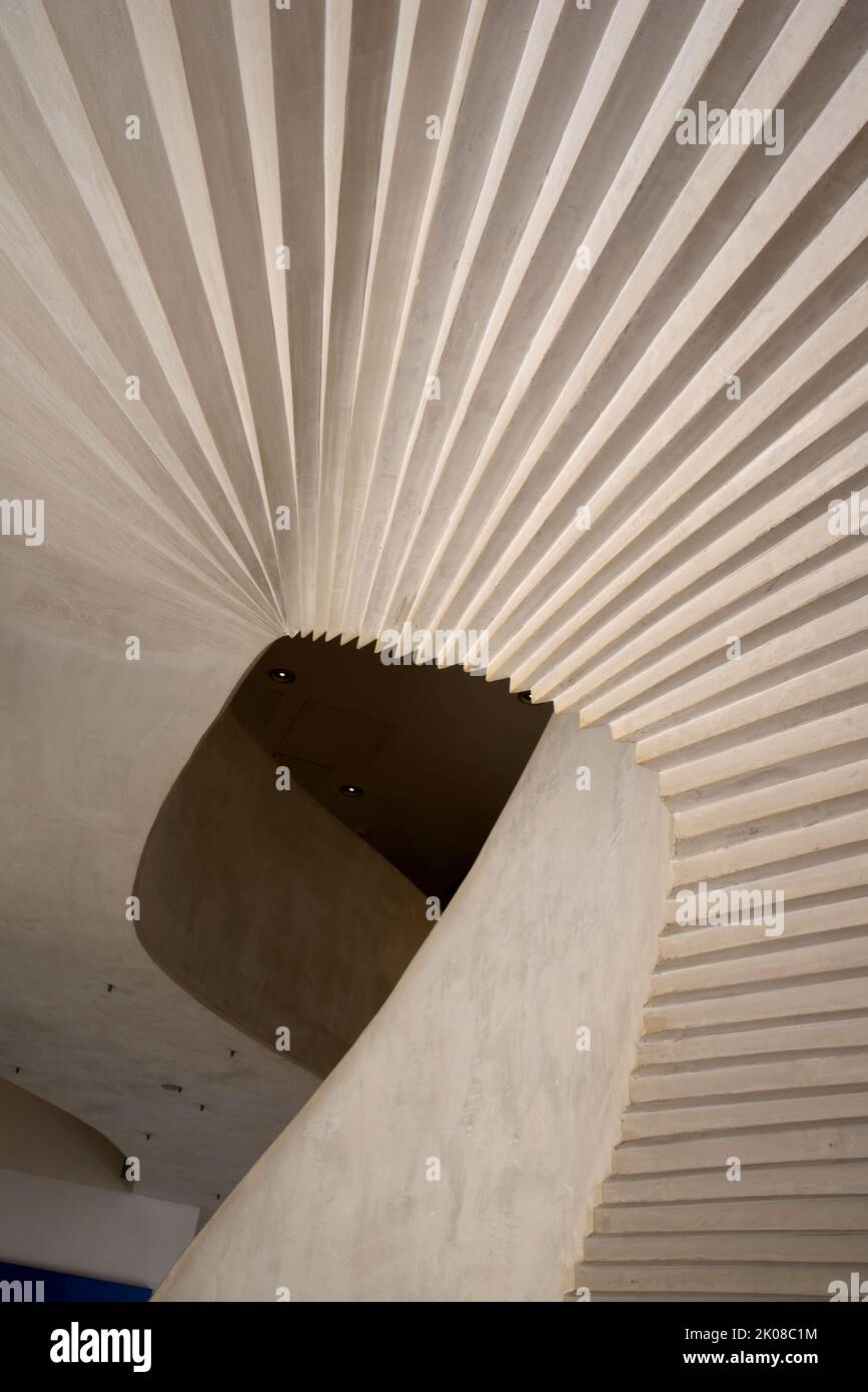 Interior Staircase with Corrugated Surface Underneath in the Hotel de Caumont (1742) now an Art and Exhibition Centre Aix-en-Provence Provence France Stock Photo
