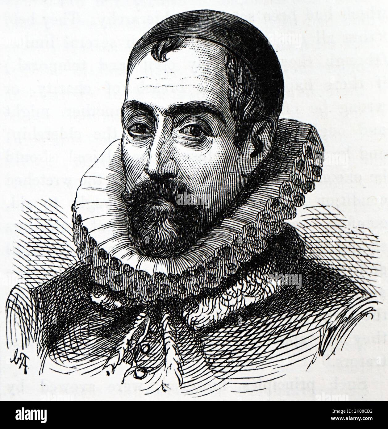 Sir Francis Walsingham (c. 1532 - 6 April 1590) was principal secretary to Queen Elizabeth I of England from 20 December 1573 until his death and is popularly remembered as her 'spymaster' Stock Photo