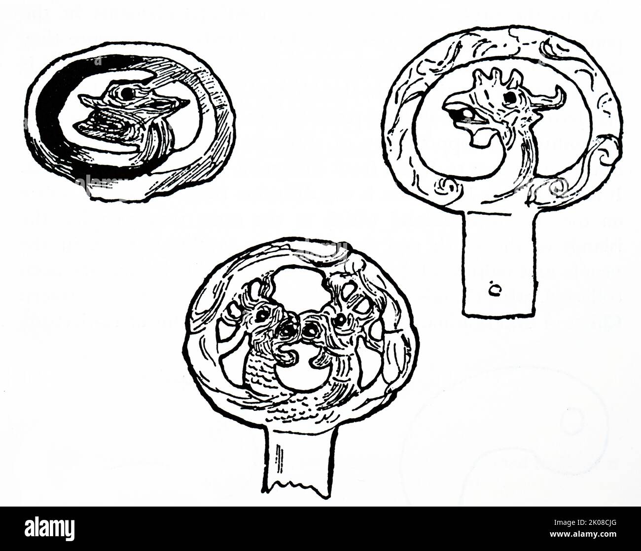 Bronze sword Pommels from the age of Sepulchral Mounds Stock Photo Alamy