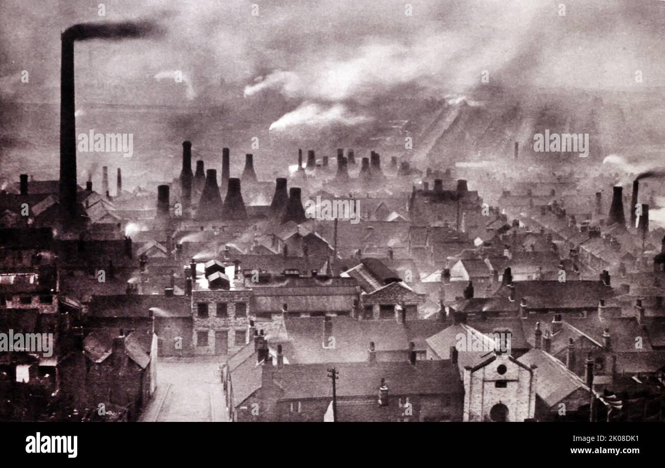 The Pottery Town Of Hanley In The Black Country England Stock Photo the-pottery-town-of-hanley-in-the-black-country-england-stock-photo