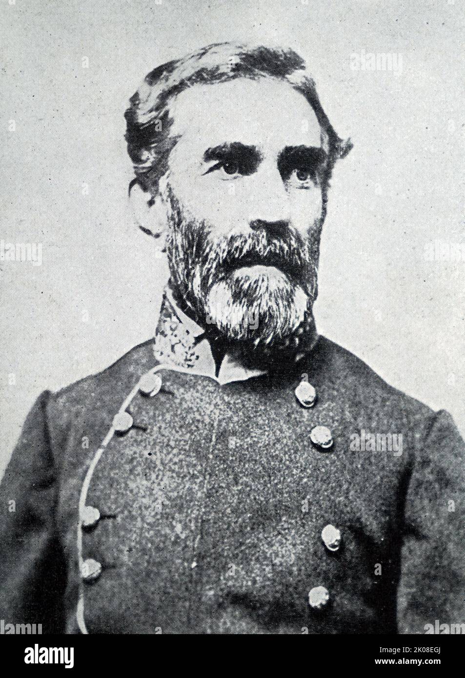 Colonel Braxton Bragg (March 22, 1817 - September 27, 1876) was an American army officer during the Second Seminole War and Mexican-American War and Confederate army officer who served as a general in the Confederate Army during the American Civil War Stock Photo