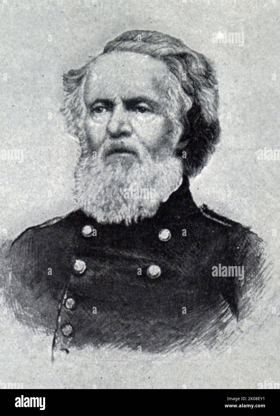 General J. F. K. Mansfield. Joseph King Fenno Mansfield (December 22, 1803 - September 18, 1862) was a career United States Army officer, civil engineer, and a Union general in the American Civil War, mortally wounded at the Battle of Antietam Stock Photo